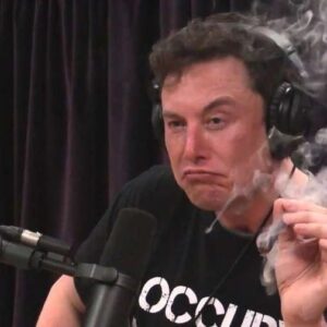 Elon Musk fumando maconha