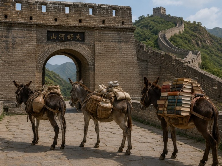 3 burros  NA MUEALHA IMAGEM
